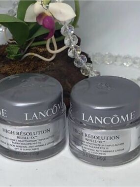 2 Lancome High Résolution Anti-Wrinkle Cream - Silver